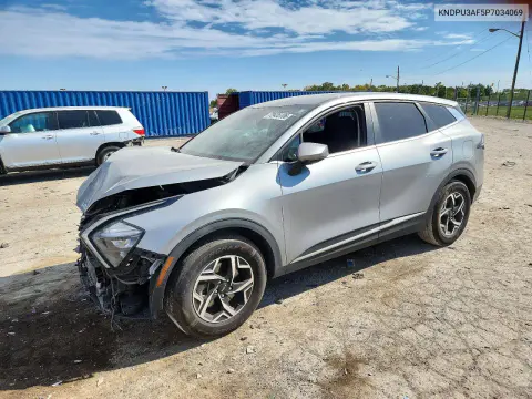 KNDPU3AF5P7034069 — 2023 Kia Sportage, Передняя часть, фото до ремонта