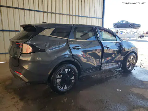 2027 Kia Sportage Hybrid Lx VIN 7YAPB3DG0VY002477 фото 3