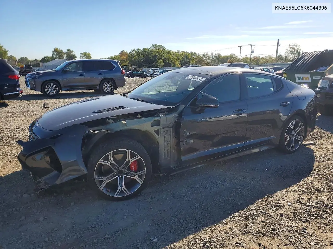 2019 Kia Stinger Gt2 VIN KNAE55LC6K6044396 фото 1