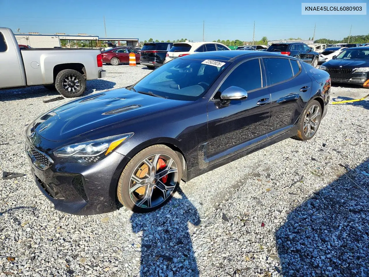 2020 Kia Stinger Gt1 VIN KNAE45LC6L6080903 фото 1