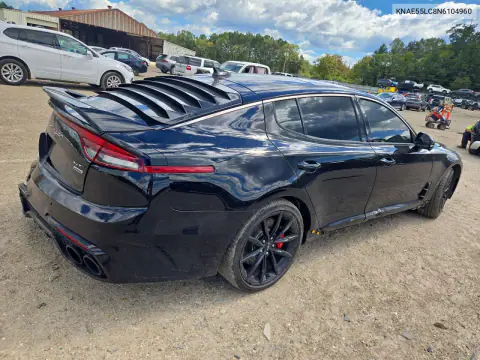 2022 Kia Stinger Gt2 VIN KNAE55LC8N6104960 фото 3
