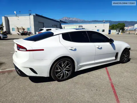 KNAE35LD8N6115360 — 2022 Kia Stinger, фото 3 с аукциона Copart, Передняя часть
