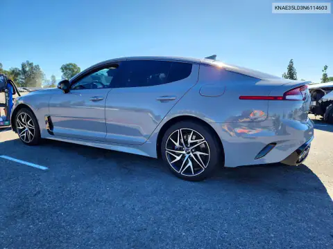 KNAE35LD3N6114603 — 2022 Kia Stinger, фото 2 с аукциона Copart, Сторона
