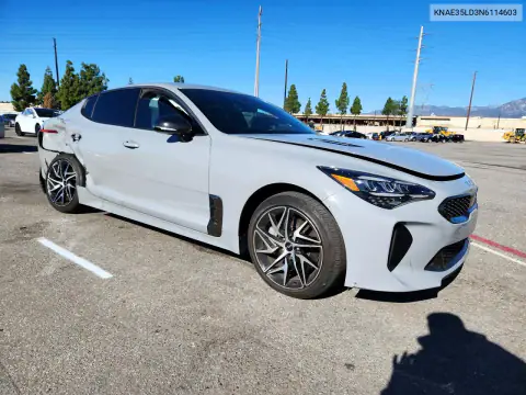 KNAE35LD3N6114603 — 2022 Kia Stinger, фото 4 с аукциона Copart, Сторона