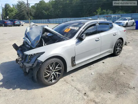 KNAE35LD1P6133735 — 2023 Kia Stinger, Передняя часть, фото до ремонта