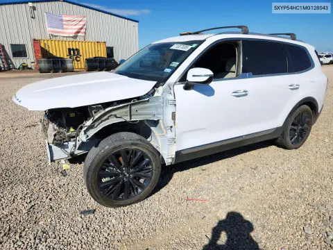5XYP54HC1MG128043 — 2021 Kia Telluride, Передняя часть, фото до ремонта