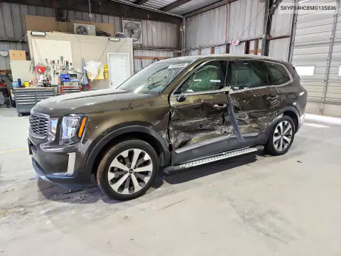 5XYP34HC8MG135836 — 2021 Kia Telluride, Сторона, фото до ремонта