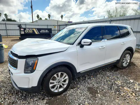 5XYP24HC4MG112587 — 2021 Kia Telluride, Передняя часть, фото до ремонта