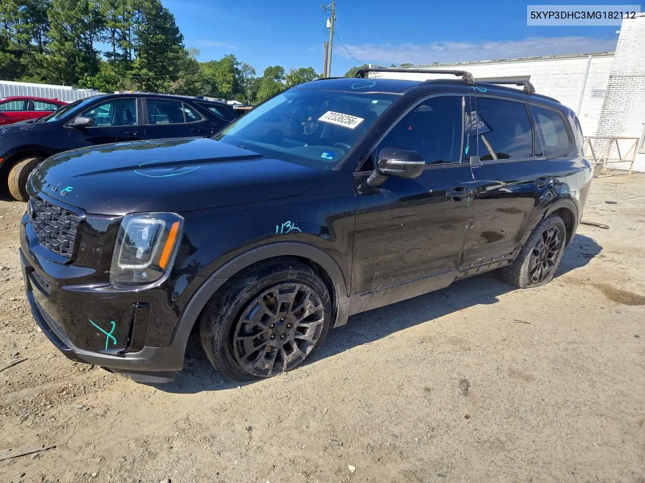 5XYP3DHC3MG182112 Kia Telluride 2021 — повреждение Передняя часть, фото до ремонта