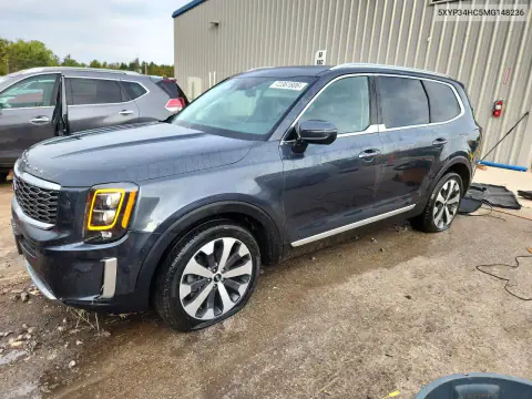 5XYP34HC5MG148236 — 2021 Kia Telluride, Сторона, фото до ремонта
