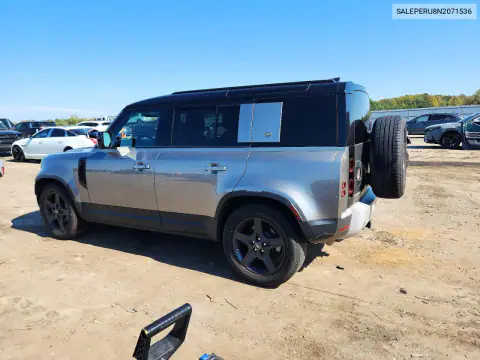 SALEPERU8N2071536 — 2022 Land Rover Defender, фото 2 с аукциона Copart, Задняя часть