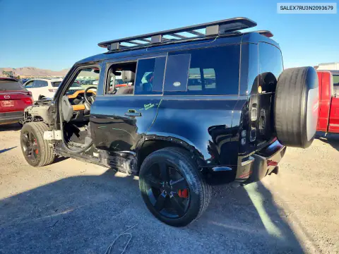 SALEX7RU3N2093679 — 2022 Land Rover Defender, фото 2 с аукциона Copart, Боковая часть