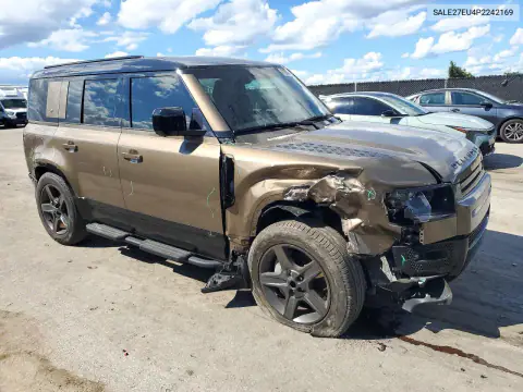 SALE27EU4P2242169 — 2023 Land Rover Defender, фото 4 с аукциона Copart, Передняя часть