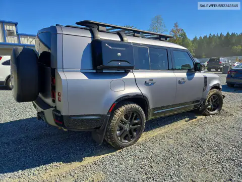 SALEWFEU5R2343545 — 2024 Land Rover Defender, фото 3 с аукциона Copart, Задняя часть