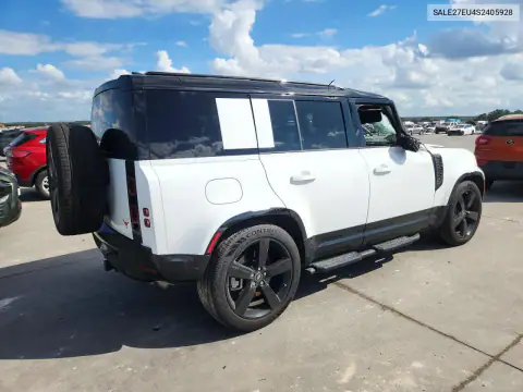 SALE27EU4S2405928 — 2025 Land Rover Defender, фото 3 с аукциона Copart, Крыша