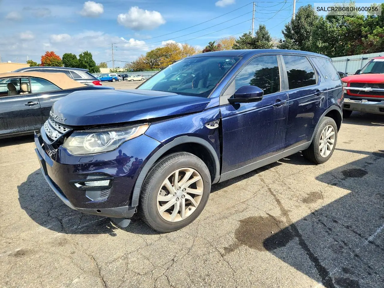 SALCR2BG8GH600956 Land Rover Discovery Sport 2016 — повреждение Передняя часть, фото до ремонта