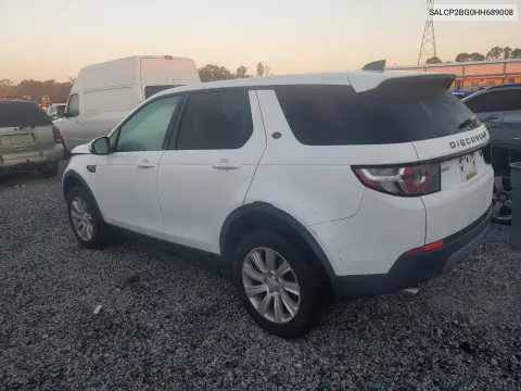 2017 Land Rover Discovery Sport Se VIN SALCP2BG0HH689008 фото 2