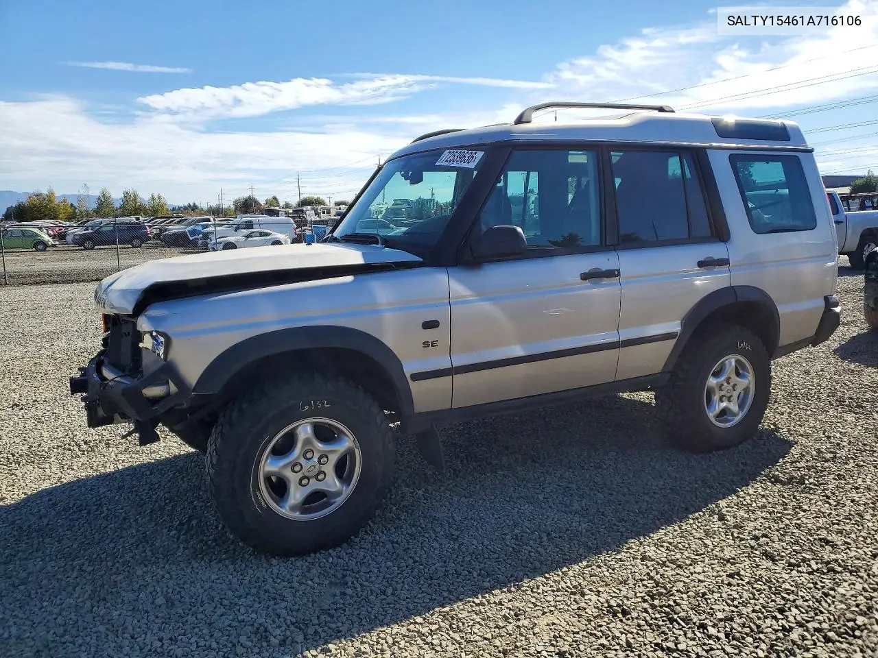 SALTY15461A716106 Land Rover Discovery 2001 — повреждение Передняя часть, фото до ремонта