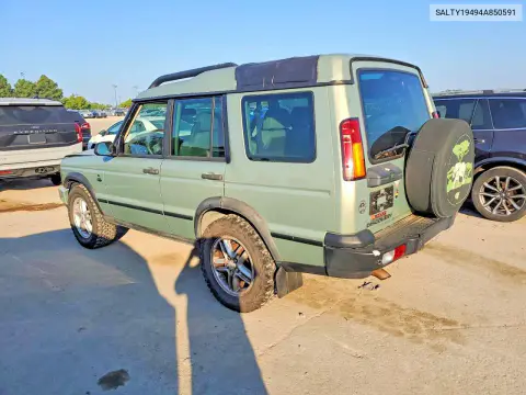 2004 Land Rover Discovery Ii Se VIN SALTY19494A850591 фото 2