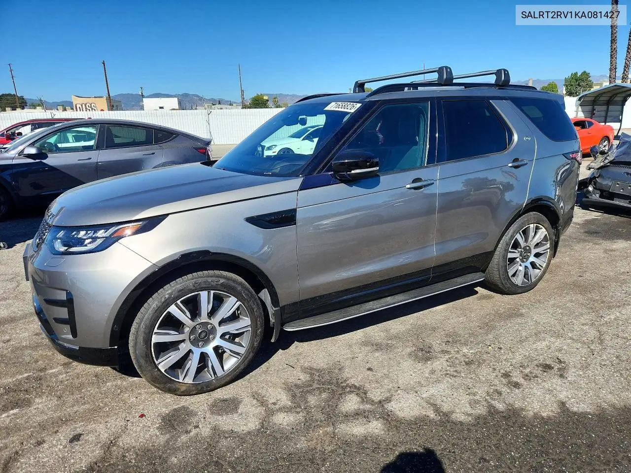 2019 Land Rover Discovery Hse Luxury VIN SALRT2RV1KA081427 фото 1