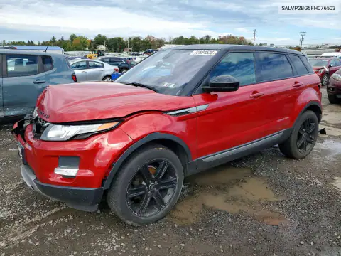 SALVP2BG5FH076503 — 2015 Land Rover Range Rover Evoque, Передняя часть, фото до ремонта