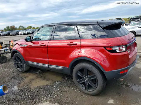 SALVP2BG5FH076503 — 2015 Land Rover Range Rover Evoque, фото 2 с аукциона Copart, Передняя часть