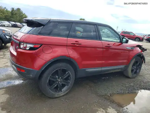 SALVP2BG5FH076503 — 2015 Land Rover Range Rover Evoque, фото 3 с аукциона Copart, Передняя часть