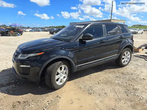 SALVP2BG4HH219315 — 2017 Land Rover Range Rover Evoque, Снята обшивка, фото до ремонта