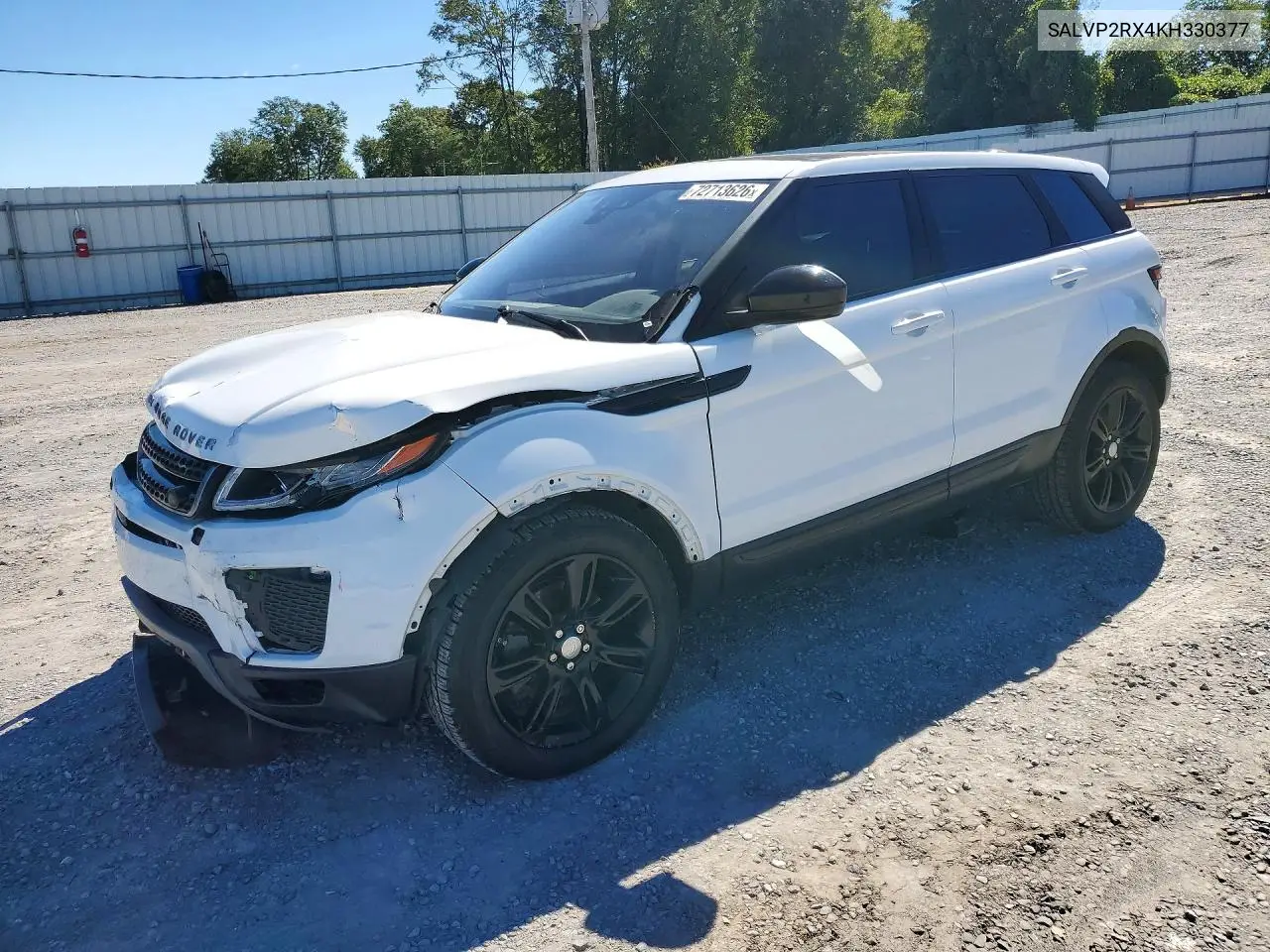 2019 Land Rover Range Rover Evoque Se VIN SALVP2RX4KH330377 фото 1