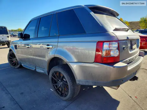 2007 Land Rover Range Rover Sport Supercharged VIN SALSH23407A117344 фото 2