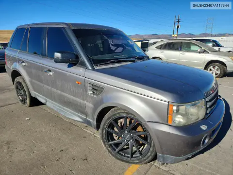 2007 Land Rover Range Rover Sport Supercharged VIN SALSH23407A117344 фото 4