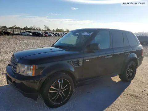 SALSK25419A208513 — 2009 Land Rover Range Rover Sport, Передняя часть, фото до ремонта