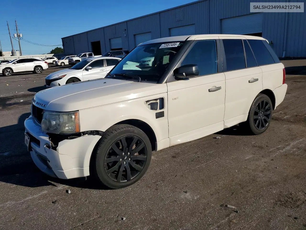 SALSH23499A212794 Land Rover Range Rover Sport 2009 — повреждение Передняя часть, фото до ремонта
