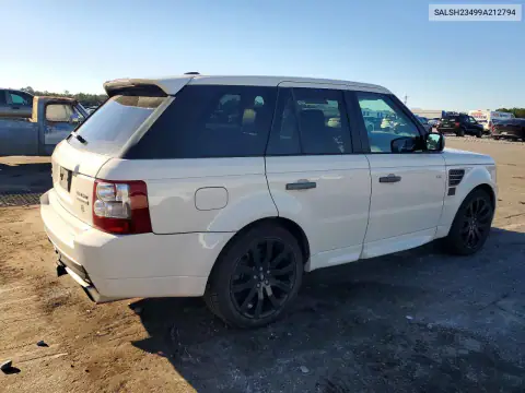 SALSH23499A212794 — 2009 Land Rover Range Rover Sport, фото 3 с аукциона Copart, Передняя часть
