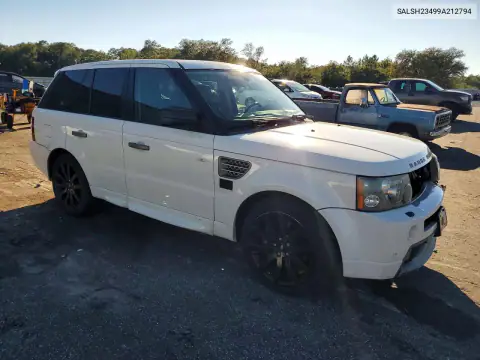 SALSH23499A212794 — 2009 Land Rover Range Rover Sport, фото 4 с аукциона Copart, Передняя часть