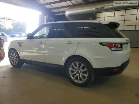 2016 Land Rover Range Rover Sport Hse VIN SALWR2PFXGA116809 фото 2