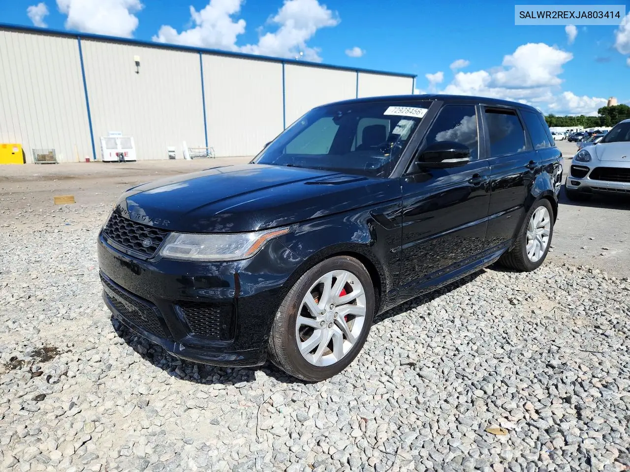 SALWR2REXJA803414 Land Rover Range Rover Sport 2018 — повреждение Мелкие вмятины и царапины, фото до ремонта