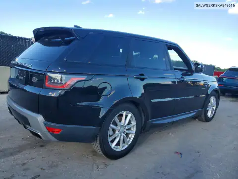 SALWG2RK3KA849616 — 2019 Land Rover Range Rover Sport, фото 3 с аукциона Copart, Мелкие вмятины и царапины
