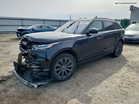 SALYL2EX3KA216524 — 2019 Land Rover Range Rover Velar, Передняя часть, фото до ремонта