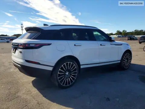 SALYB2EN4KA202200 — 2019 Land Rover Range Rover Velar, фото 3 с аукциона Copart 19.10.2026, Подтопление