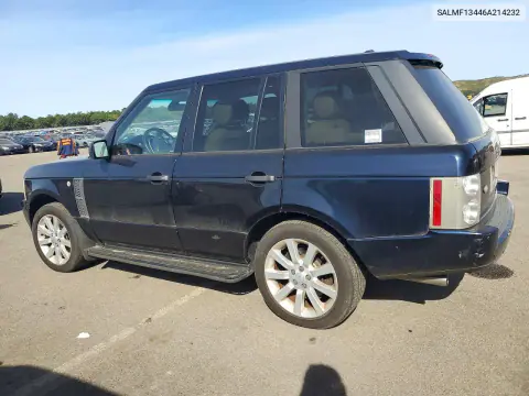 2006 Land Rover Range Rover Supercharged VIN SALMF13446A214232 фото 2