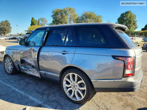 2013 Land Rover Range Rover Hse VIN SALGS2DFXDA118407 фото 2