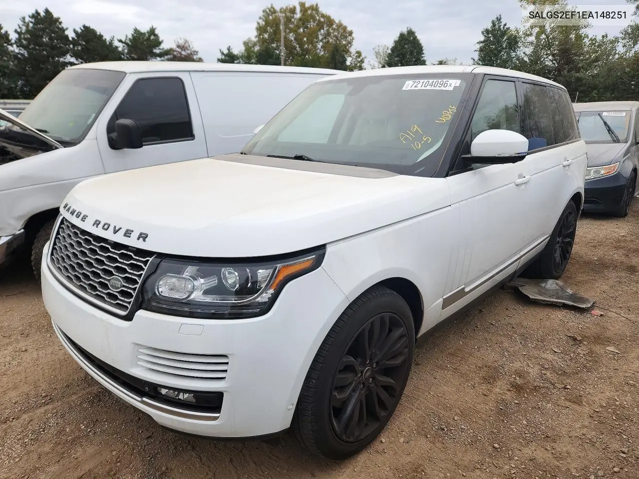 2014 Land Rover Range Rover Supercharged VIN SALGS2EF1EA148251 фото 1
