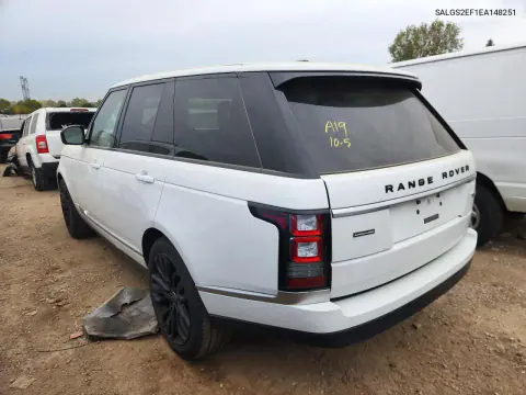 2014 Land Rover Range Rover Supercharged VIN SALGS2EF1EA148251 фото 2