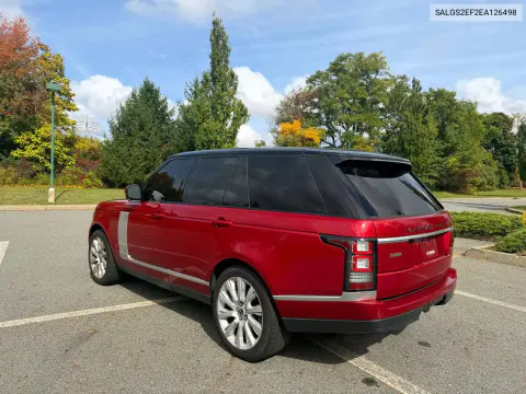 2014 Land Rover Range Rover Supercharged VIN SALGS2EF2EA126498 фото 2
