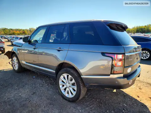 SALGS2VF4GA282559 — 2016 Land Rover Range Rover, фото 2 с аукциона Copart, Передняя часть