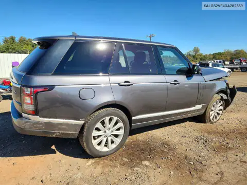SALGS2VF4GA282559 — 2016 Land Rover Range Rover, фото 3 с аукциона Copart, Передняя часть