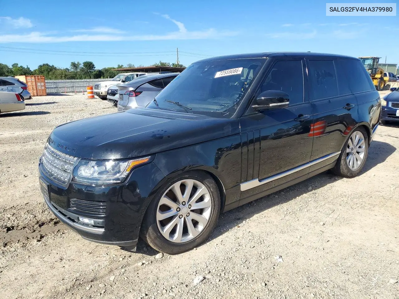 2017 Land Rover Range Rover Hse VIN SALGS2FV4HA379980 фото 1