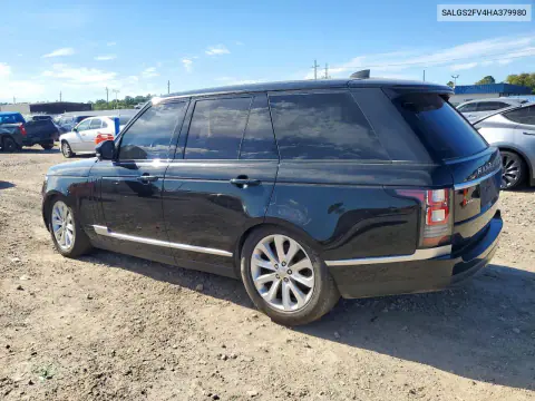 2017 Land Rover Range Rover Hse VIN SALGS2FV4HA379980 фото 2