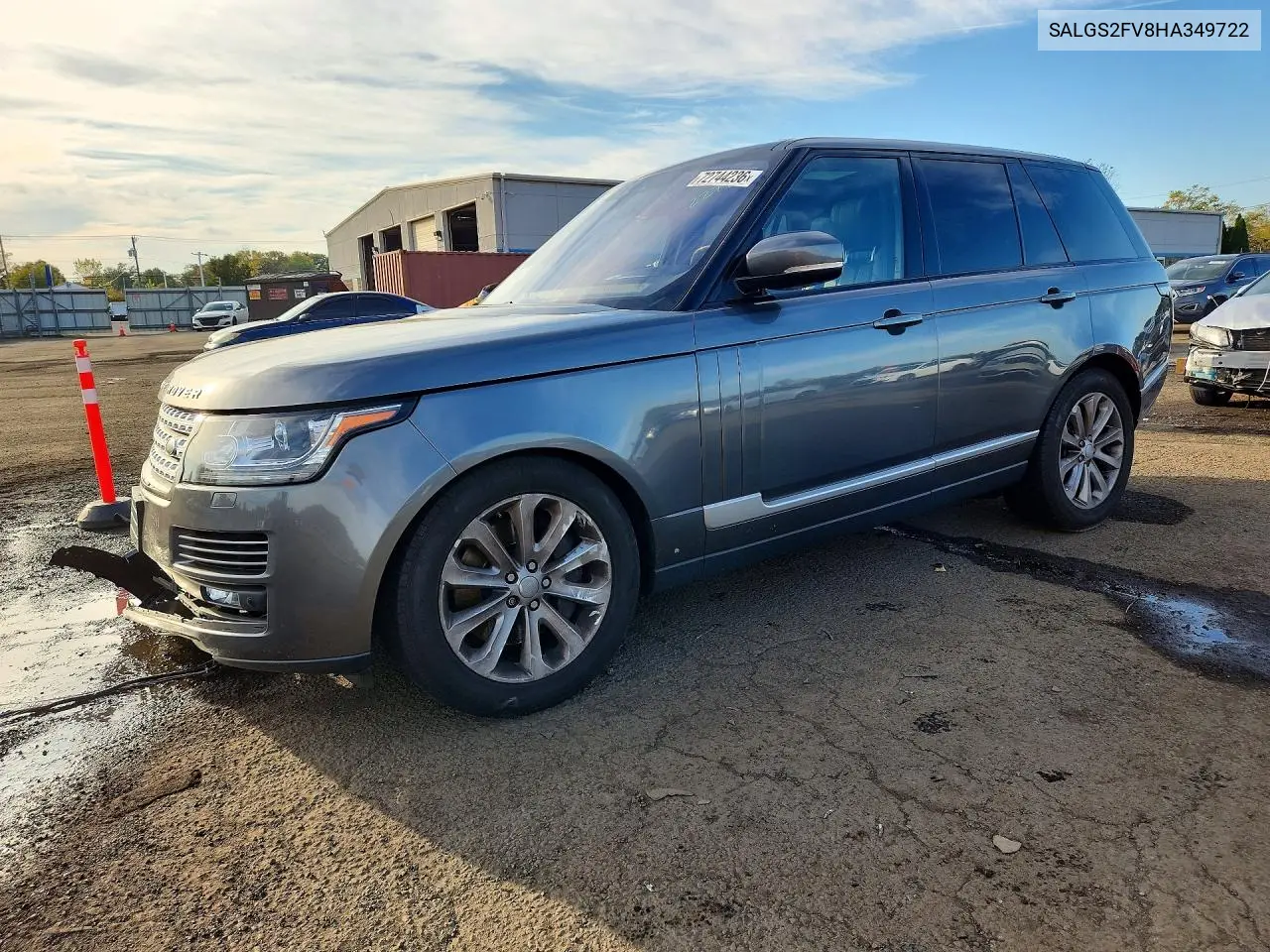SALGS2FV8HA349722 Land Rover Range Rover 2017 — повреждение Передняя часть, фото до ремонта